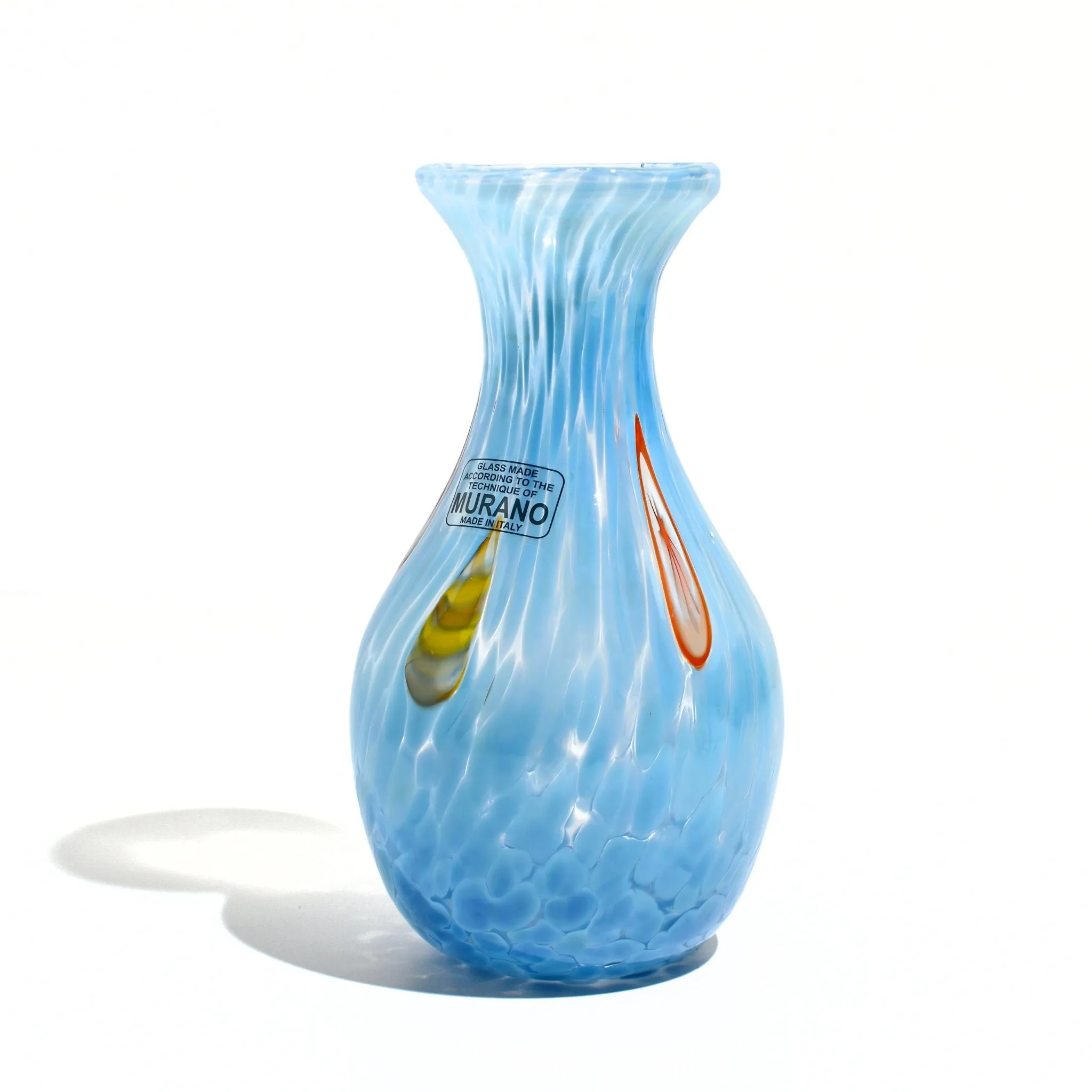 Murano Glass Fiori Small Vase, Made in Italy