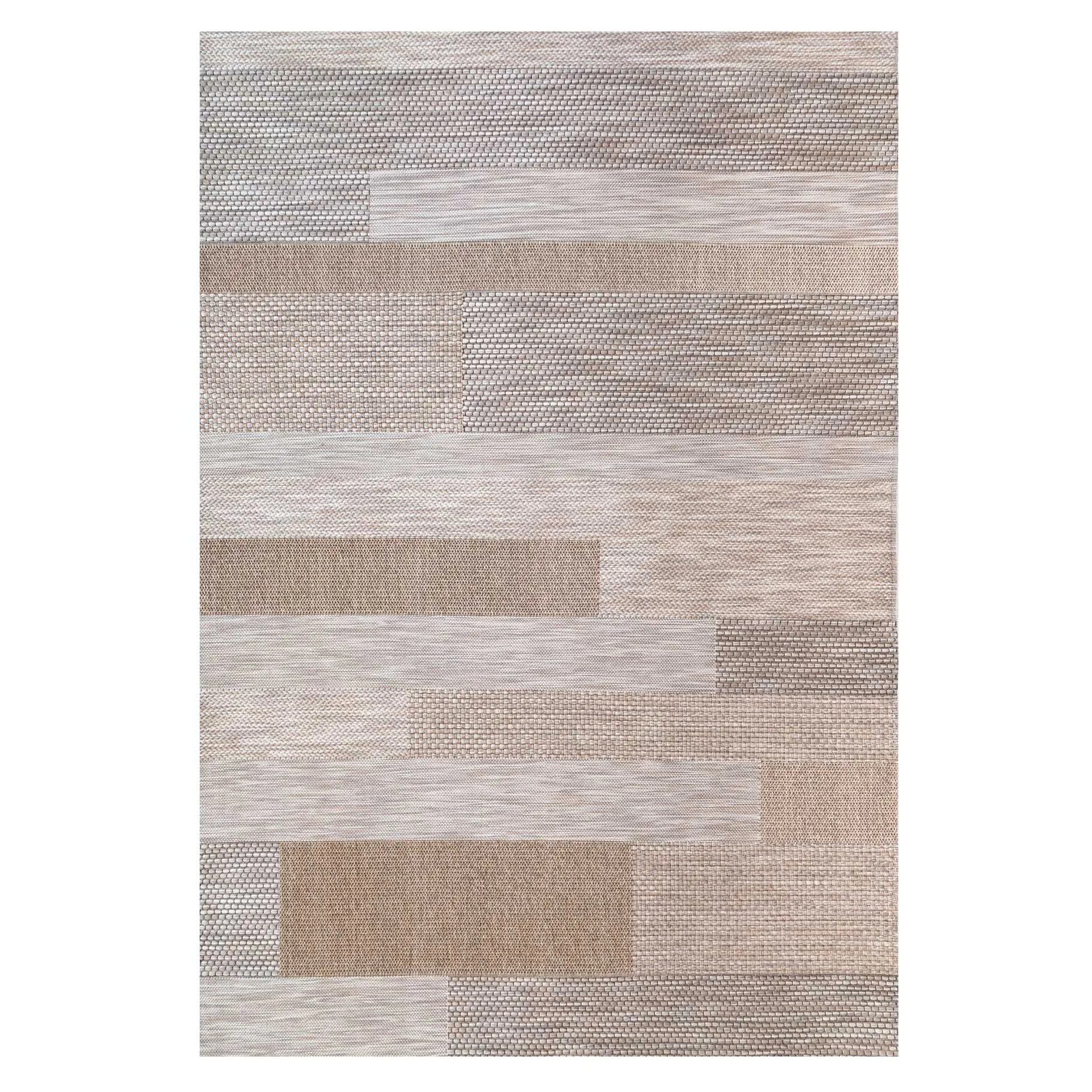 Natural Blocks Flatweave Indoor Outdoor Area Rug - Ellis