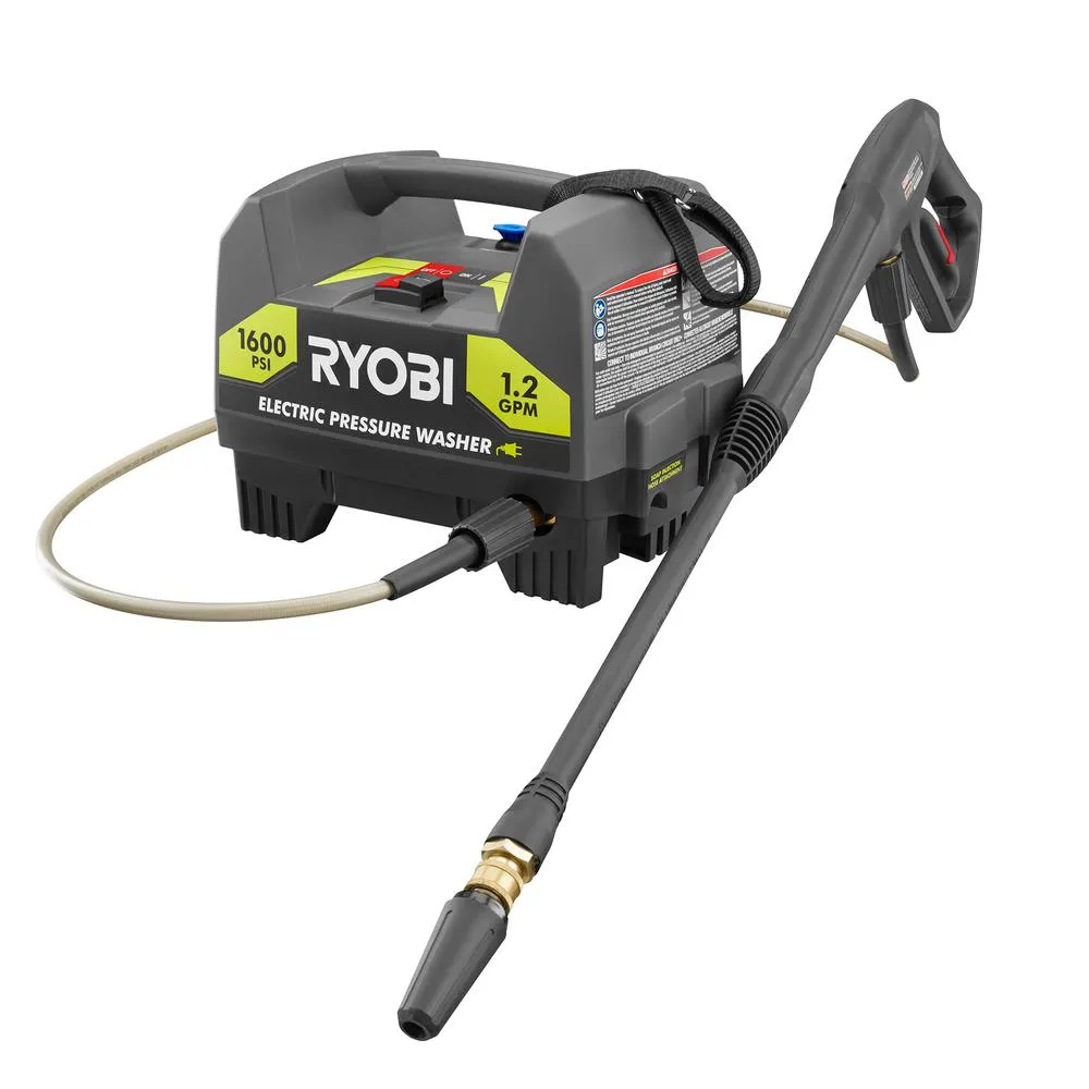 Open Box -  Ryobi RY141612 1,600-PSI 1.2-GPM Electric Pressure Washer