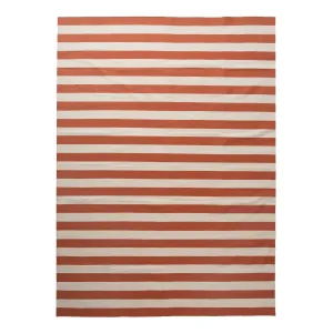 Orange Flatweave Cotton Rug - 8'10" x 11'10"