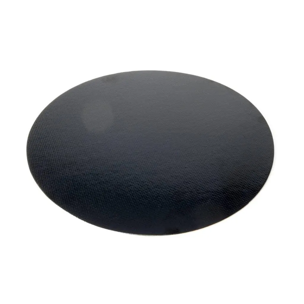 Round Black Laminated Cake Board 9.8" (25cm) - 5-pack