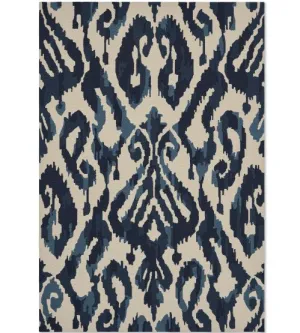 Sandersons Kasuri Rug Indigo