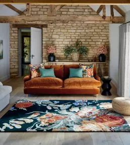 Sandersons Rug Stapleton Park Burnt Orange