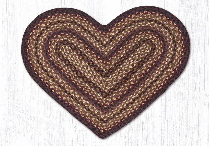 Serotina Black Cherry Heart Rug