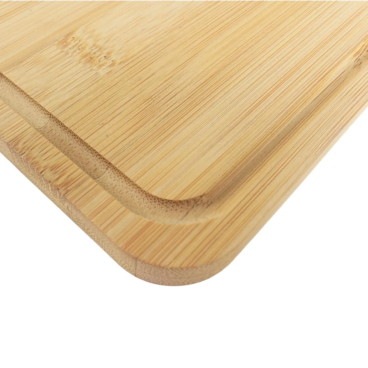 (Set of 10) 14"X11" Thick Sturdy Bulk Plain Bamboo Serving Tray, Chopping Board with Juice Groove for Customized, Personalized Engraving Purpose