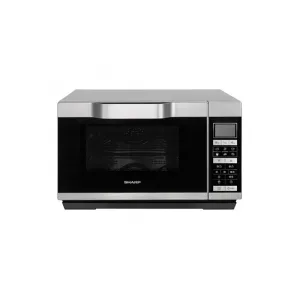 Sharp R861SLM 25 Litre Combination Microwave Oven With Drop-Down Door - Silver