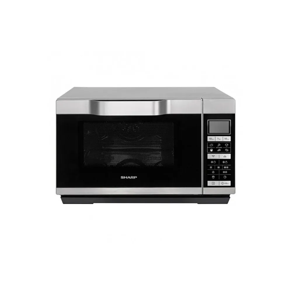 Sharp R861SLM 25 Litre Combination Microwave Oven With Drop-Down Door - Silver