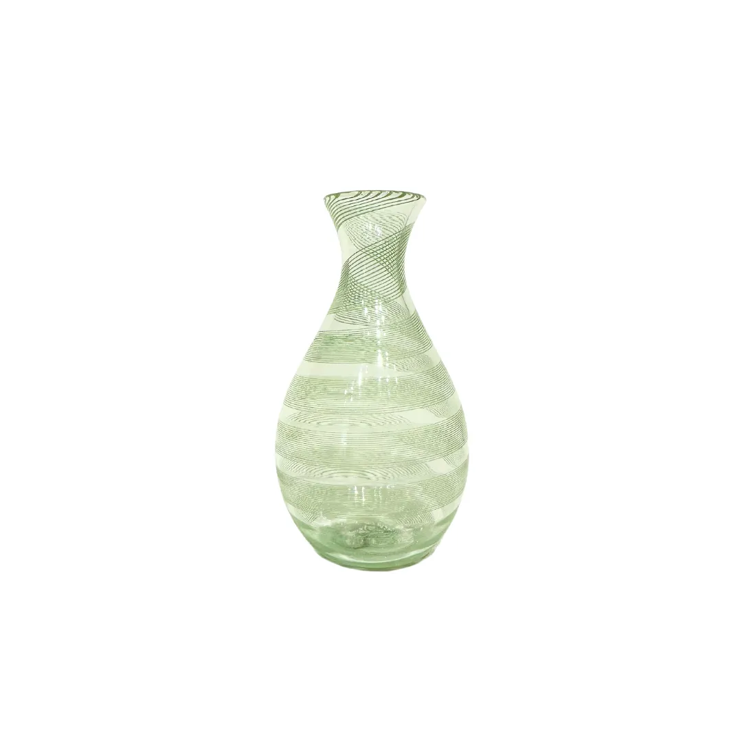 Tendril Bud Vase Flask Shape, Green