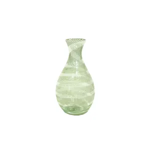 Tendril Bud Vase Flask Shape, Green