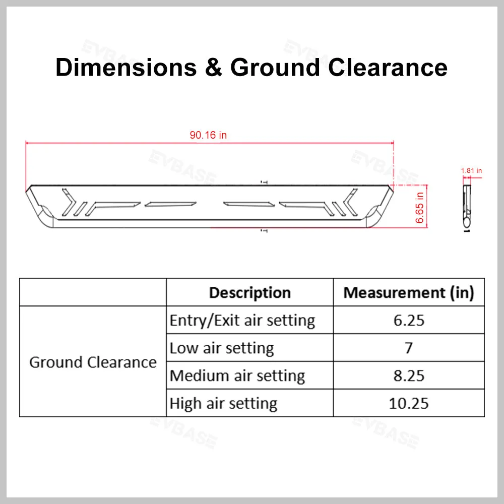 Tesla Cybertruck Running Boards Side Steps Cybertruck Exterior Accessories EVBASE