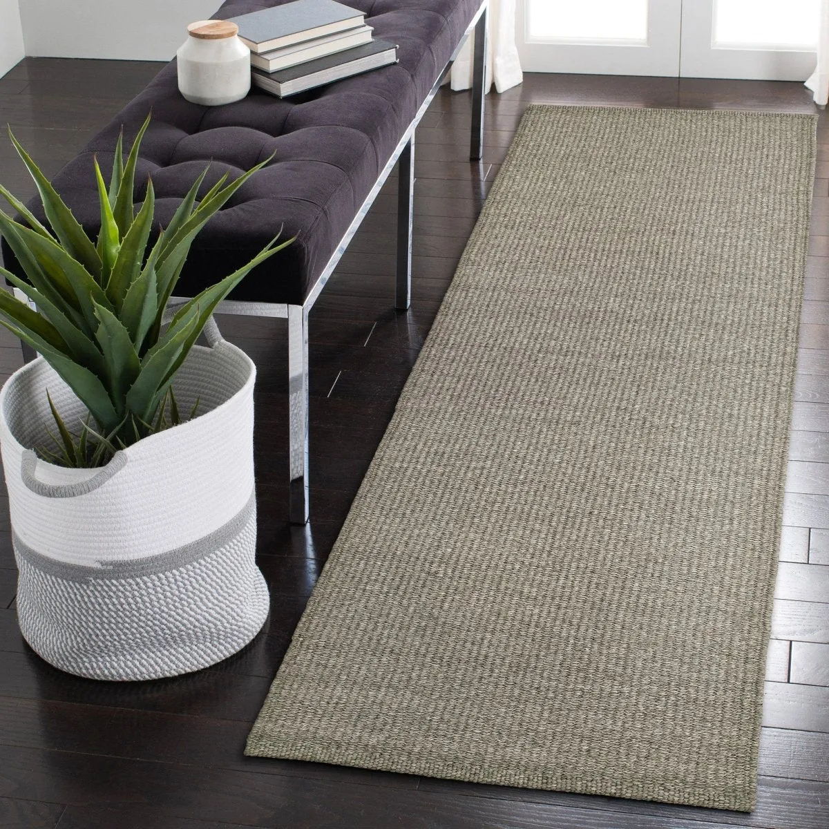 Trans-Ocean AVALON Indoor/Outdoor Power Loomed Polypropylene Durable Area Rug  - Grey