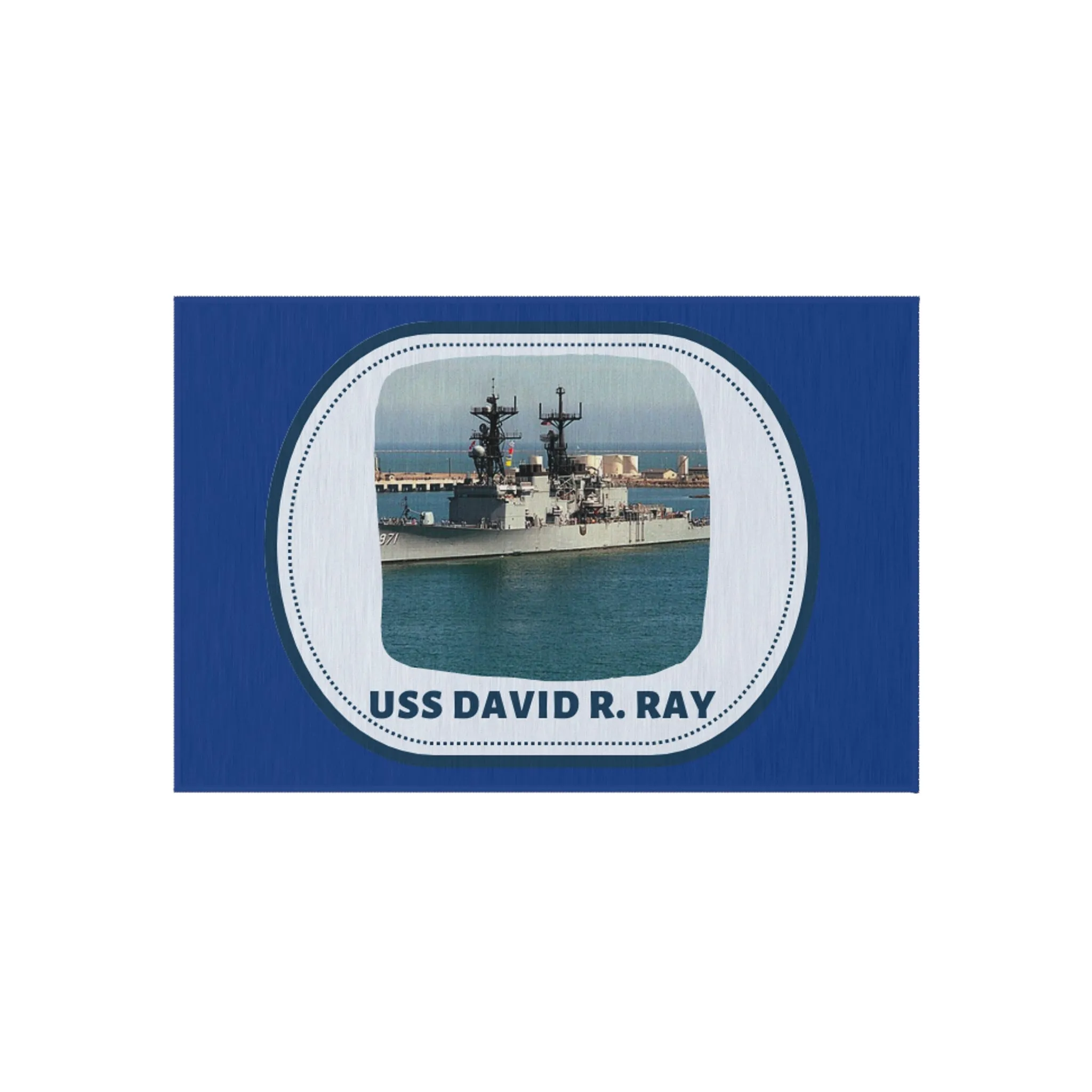 USS David R. Ray United States Ships POD Outdoor Rug