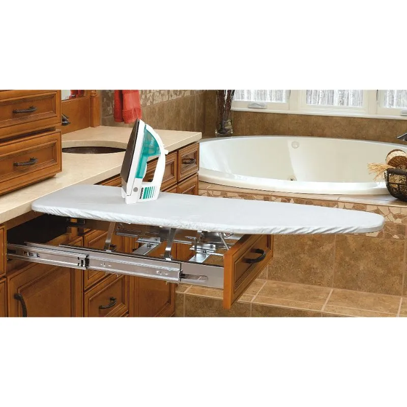 VIB Series Chrome Pull-Out Vanity Ironing Board (14.25" x 19.81" x 4")