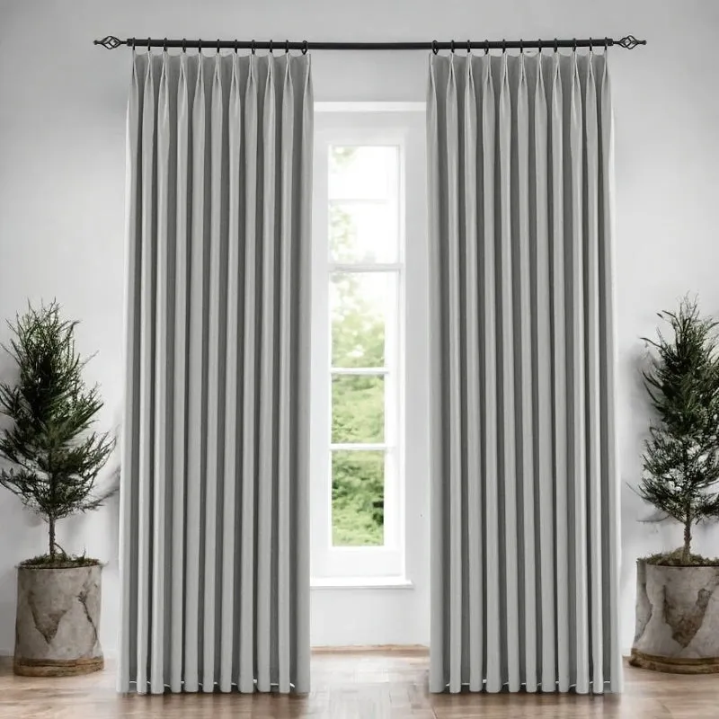 Violet Polyester Waterproof Room Darkening Custom Curtain