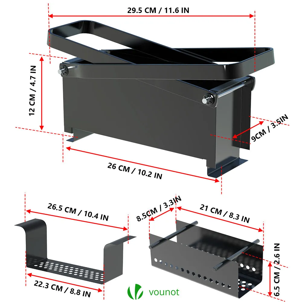 VOUNOT Log Briquette Maker Eco Friendly Paper Brick Fire Block Recycling Press