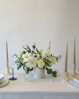 White & Green Small Centerpiece