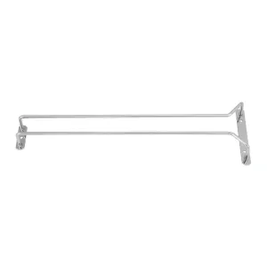 Winco GHC-16 Wire Glass Hanger, Single Channel, 16", Chrome Plated